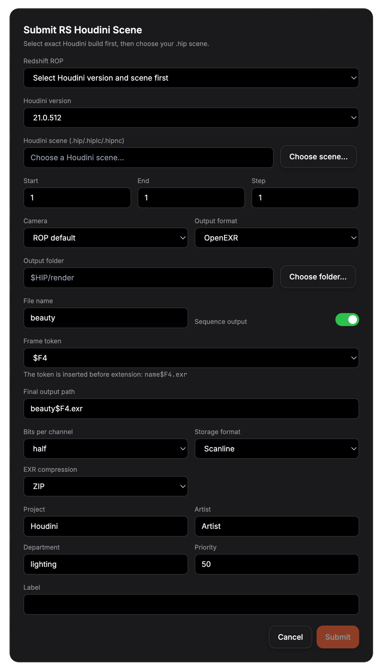Submit directly from Eclipse